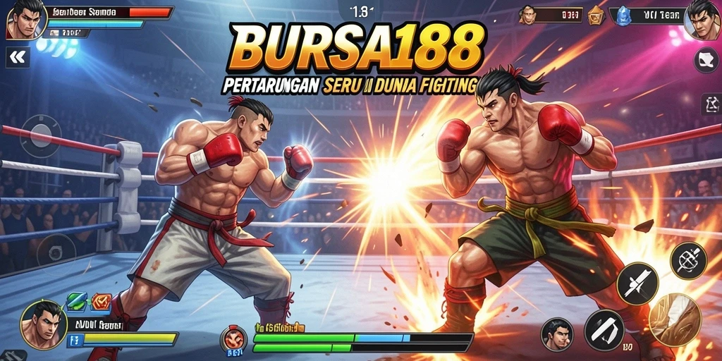 Tangkapan layar BURSA188 menampilkan aksi pertarungan yang intens dan grafis yang memukau.