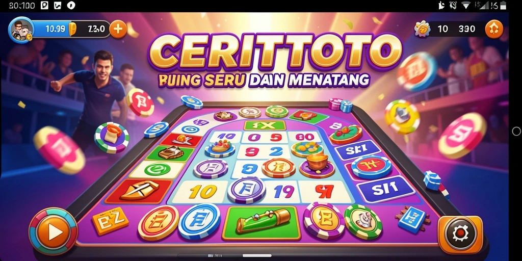 Tampilan gameplay CERITOTO yang mendebarkan dan penuh warna.