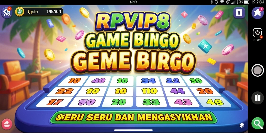 Tampilan menarik dari gameplay Bingo RPVIP8.