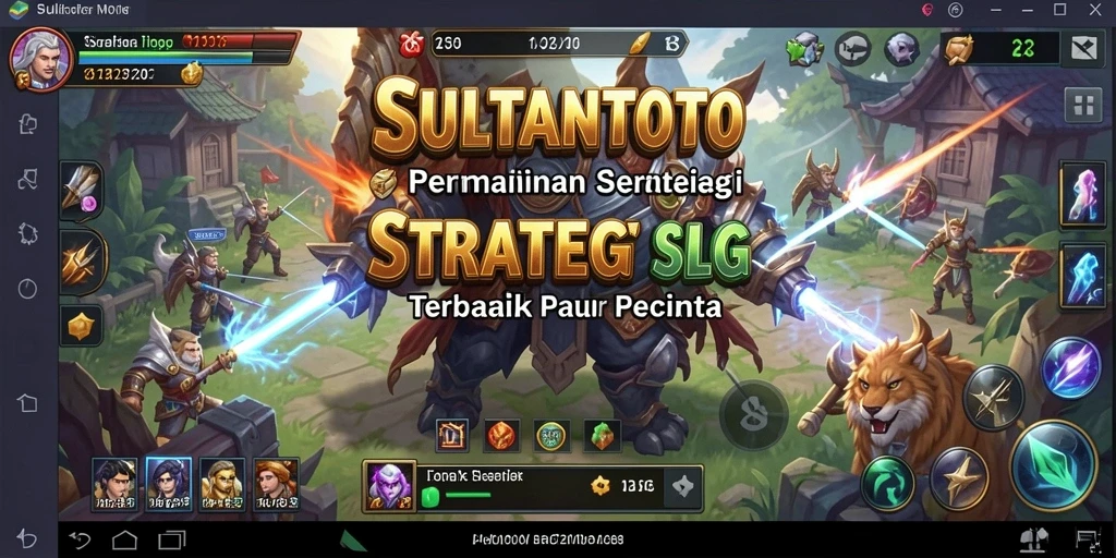 Tampilan gameplay SULTANTOTO yang menampilkan strategi dan dinamika pertempuran.