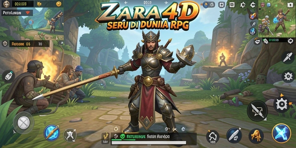 Screenshot gameplay ZARA4D yang menampilkan petualangan epik di dunia RPG.