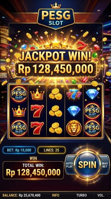 Tampilan antarmuka pesgslot yang ramah pengguna.